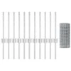 Euro tvoros su stulpu 25 x 0,4 m Galvanizuotas plienas