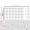 Euro tvoros su stulpu 25 x 0,8 m PVC dengtas plienas Pilka