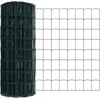 Eurų tvora su betono baze 50 x 0,6 m PVC dengtas plienas Žalia