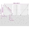 Euro tvora su smeigėmis 25 x 1,2 m PVC dengtas plienas Pilka
