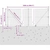 Lauko Euro tvora su smeigėmis 25 x 1,2 m Galvanizuotas plienas