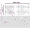 Lauko Euro tvoros gruntinis tvirtinimas 50 x 0,4 m Sidabrinė