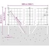 Euro tvoros žemės tvirtinimas 50 x 0,4 m PVC dengtas plienas