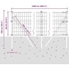 Lauko Euro tvoros gruntinis tvirtinimas 25 x 0,6 m Sidabrinė