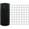 Euro tvoros su stulpu 50 x 0,6 m PVC dengtas plienas Pilka