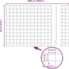 Euro tvoros su stulpu 50 x 0,6 m PVC dengtas plienas Pilka