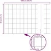 Euro tvoros su stulpu 10 x 0,4 m Galvanizuotas plienas