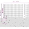 Euro tvoros su stulpu 10 x 1,6 m PVC dengtas plienas Žalia