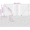 Suvirintas vielinis tvoras su smailiais galais