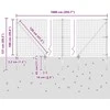 Euro tvora su smeigėmis 10 x 1 m PVC dengtas plienas Pilka