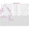 Euro tvora su smeigėmis 10 x 1,6 m PVC dengtas plienas Žalia