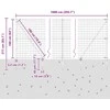 Euro tvora su smeigėmis 10 x 1,6 m PVC dengtas plienas Pilka