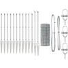 Lauko Euro tvora su smeigėmis 10 x 0,4 m Galvanizuotas plienas