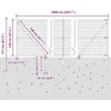 Euro tvora su smeigėmis 10 x 1,2 m PVC dengtas plienas Žalia