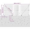 Lauko Euro tvora su smeigėmis 10 x 1,4 m PVC dengtas plienas