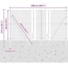 Euro tvoros žemės tvirtinimas 10 x 1,6 m PVC dengtas plienas