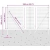 Lauko Euro tvoros gruntinis tvirtinimas 10 x 1,5 m Sidabrinė