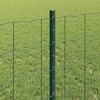 Euro tvoros su stulpu 10 x 0,8 m PVC dengtas plienas Žalia