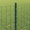 Euro tvoros su stulpu 25 x 0,6 m PVC dengtas plienas Žalia