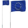 Europos vėliava su stiebu, aliuminis, 5,55m
