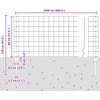 Euro tvoros su stulpu 25 x 0,8 m PVC dengtas plienas Žalia