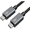 Extra Digital Kabelis Thunderbolt 3, USB-C - USB-C, 40Gbps, 100W, 20V/ 5A, 5K/ 60HZ, 2m