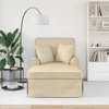 Sofa Faina su sijonu 3 vnt. Kreminė audinys 91 x 157 x 91 cm
