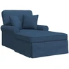 Sofa Faina su sijonu 3 vnt. Mėlyna audinys 91 x 157 x 91 cm