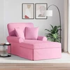 Sofa Faina su sijonu 3 vnt. Rožinė audinys 91 x 157 x 91 cm