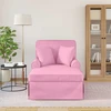 Sofa Faina su sijonu 3 vnt. Rožinė audinys 91 x 157 x 91 cm