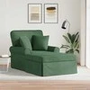 Sofa Faina su sijonu 3 pcs Džiunglių žalia Kordūrinis audinys