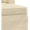 Sofa Faina su sijonu su pagalve su pagalve 3 pcs Kreminė audinys