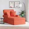 Sofa Faina su sijonu 3 pcs Raudona oranžinė Kordūrinis audinys