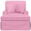 Sofa Faina su sijonu su pagalve su pagalve 3 pcs Rožinė audinys