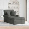 Sofa Faina su sijonu 3 pcs Tamsiai pilka Kordūrinis audinys