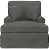 Sofa Faina su sijonu 3 pcs Tamsiai pilka Kordūrinis audinys