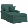Sofa Faina su sijonu su pagalve 3 pcs Tamsiai žalia audinys