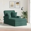 Sofa Faina su sijonu su pagalve 3 pcs Tamsiai žalia audinys