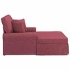 Sofa Faina su sijonu su pagalve 3 pcs Vyno raudona audinys