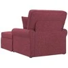 Sofa Faina su sijonu su pagalve 3 pcs Vyno raudona audinys