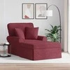 Sofa Faina su sijonu su pagalve 3 pcs Vyno raudona audinys