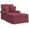 Sofa Faina su sijonu su pagalve 3 pcs Vyno raudona audinys