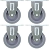 Fiksuoti ratukai, 4vnt., 75mm