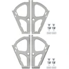 Flip stalčiaus vyrys 2 vnt. Sidabro 235 x 155 x 30 mm Geležis