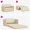 Sofa lova 110cm Kreminė audinys