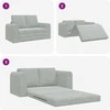 Sofa lova Šviesiai pilka 148 x 71 x 83 cm Aksomas