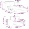 Sofa lova Šviesiai pilka 148 x 71 x 83 cm Aksomas