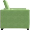 Fotelis Ištraukiamas sofa-lova vienvietis Šviesiai žalia Aksomas