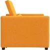 Ištraukiamas sofa-lova vienvietis Tamsiai geltona audinys