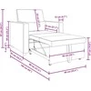 Fotelis Ištraukiamas sofa-lova vienvietis Kreminė 90 x 165 x 87 cm